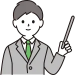 A Man In A Suit With A Pointing Stick SVG Icon